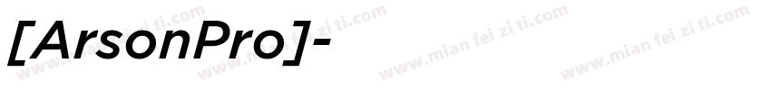 [ArsonPro]字体转换
